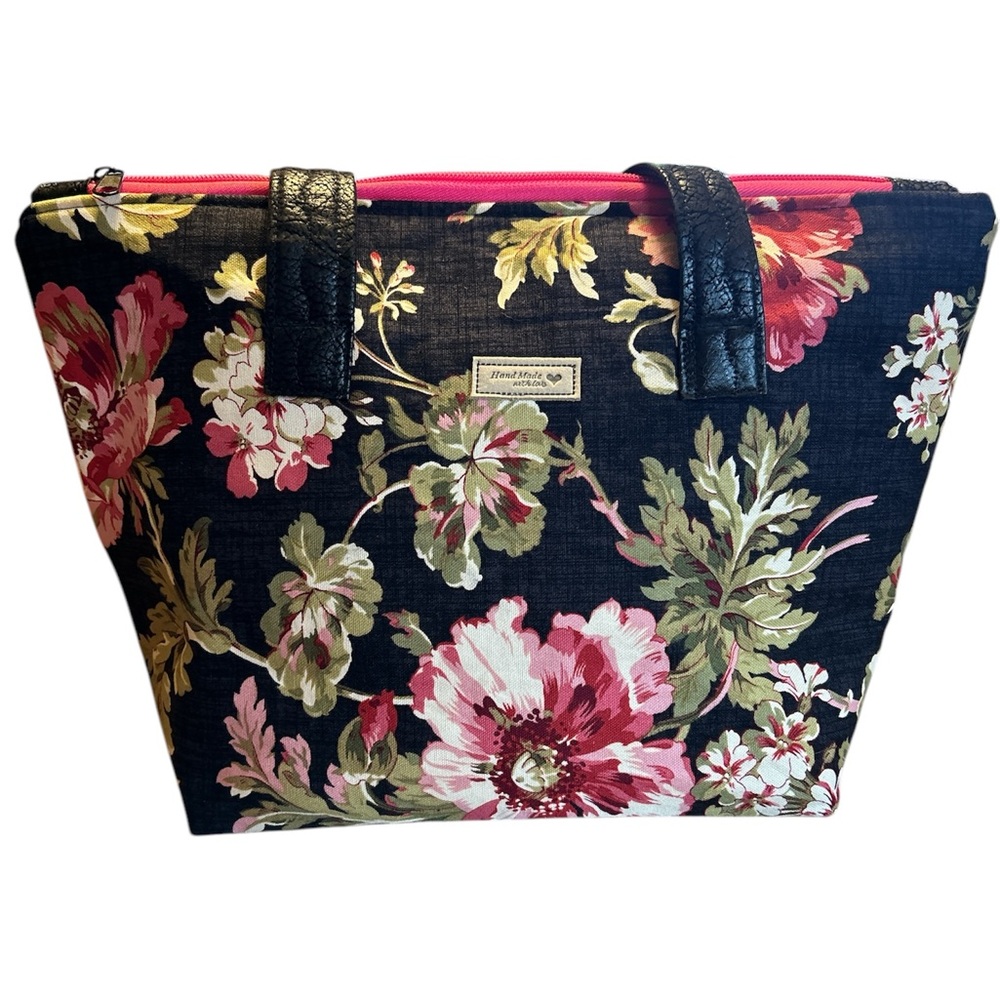 Floral shoulder bag tote purse